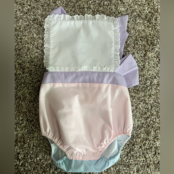 The Beaufort Bonnet Company Other - The Beaufort Bonnet Company Pink, Lavender, and blue sally sunsuit